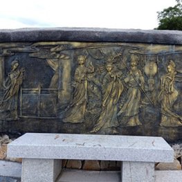 江西南昌水泥仿銅浮雕廠(chǎng)：宜春溫湯至明月山沿線(xiàn)景觀(guān)提升項(xiàng)目工程